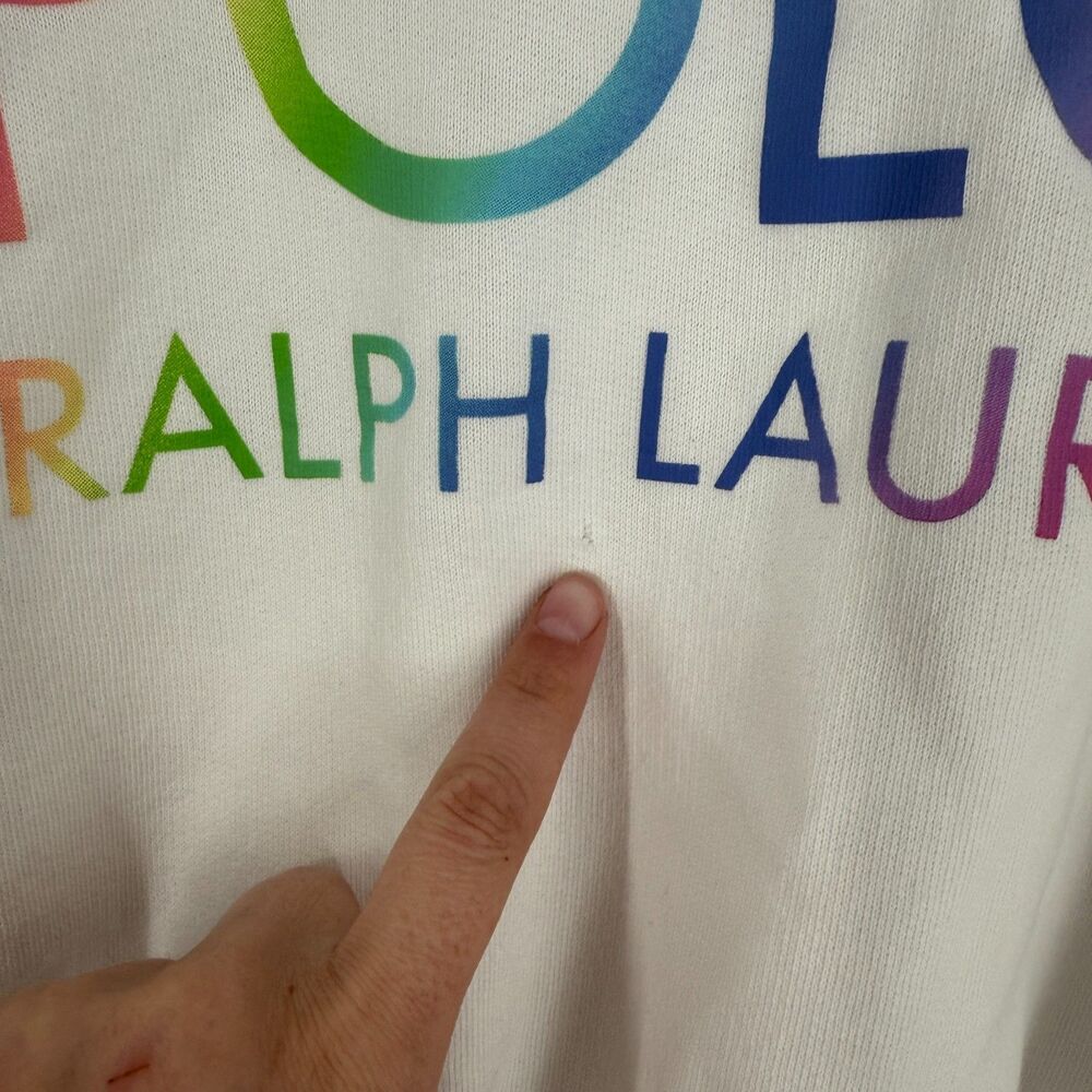 Polo Ralph Lauren Ombre Logo Fleece 1/4 Zip Pullover Sweatshirt Women Size S - Picture 3 of 12